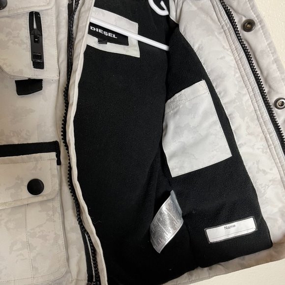 Diesel | Hooded Winter Coat with Faux-Fur Trim - Picture 10 of 10